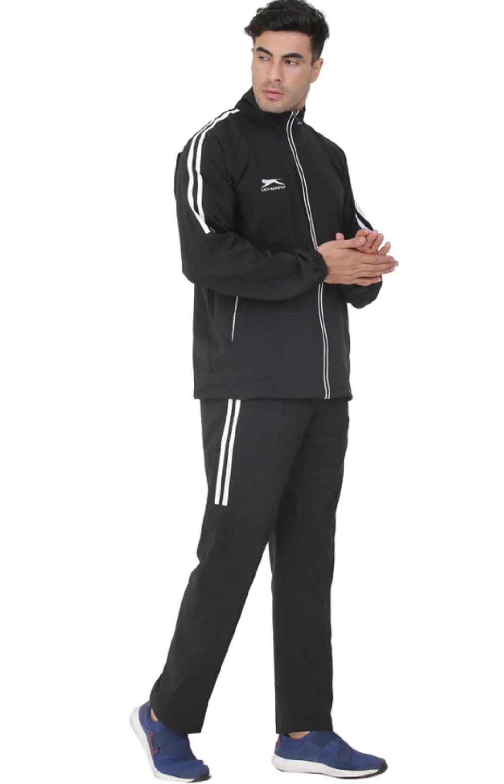 Shiv Naresh TRACKSUIT 478A T.Z WITH INER MESH (NET) BK/WT XXL