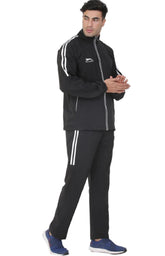 Shiv Naresh TRACKSUIT 478A T.Z WITH INER MESH (NET) BK/WT XXL