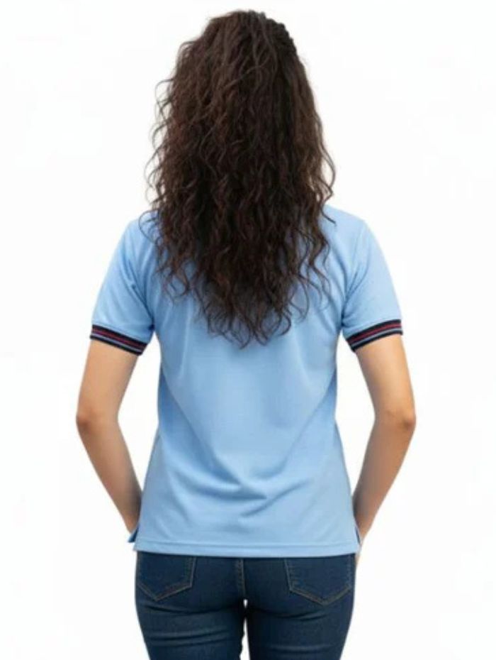 Girls NCC Uniform Sky Blue Polo T-Shirt