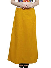 Clothing woman's Elegant Look Ethnic Wear Cotton Petticoat Gold Pack of 1