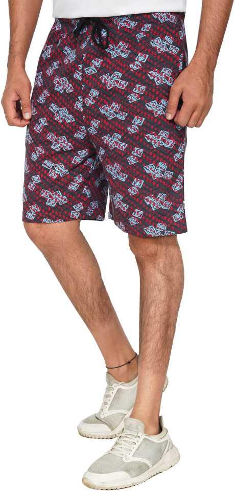 Printed Men Multi Basic Shorts