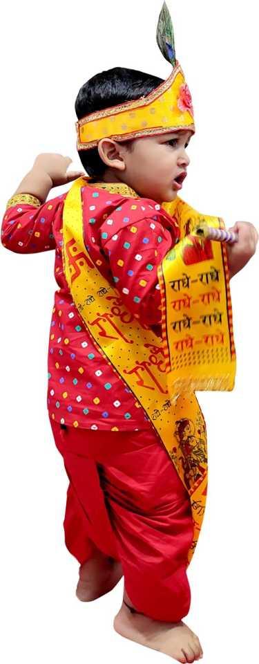 Trendzmy Kids Krishna costume dress