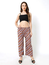 Rayon Printed multi color palazzo free size
