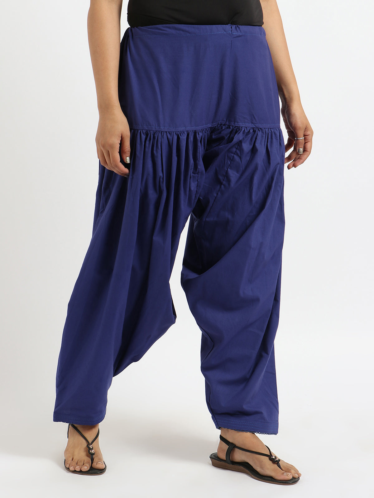 Pure Cotton Blue Patiala Salwar – Breathable & Lightweight