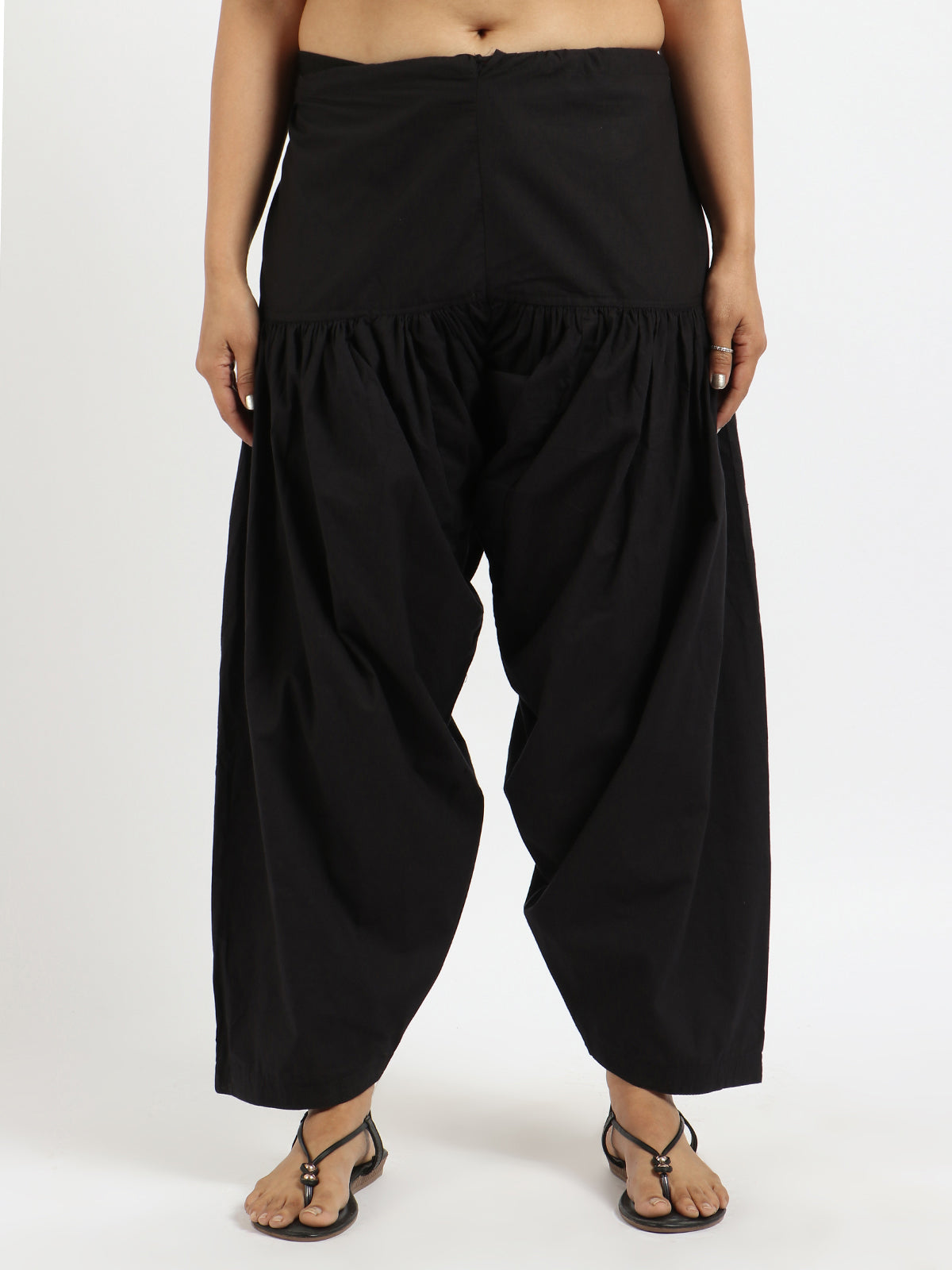 Pure Cotton Black Patiala Salwar – Breathable & Lightweight