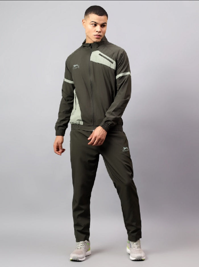 Shiv Naresh Olive|109M NS Spandex|Pista Men's Tracksuit