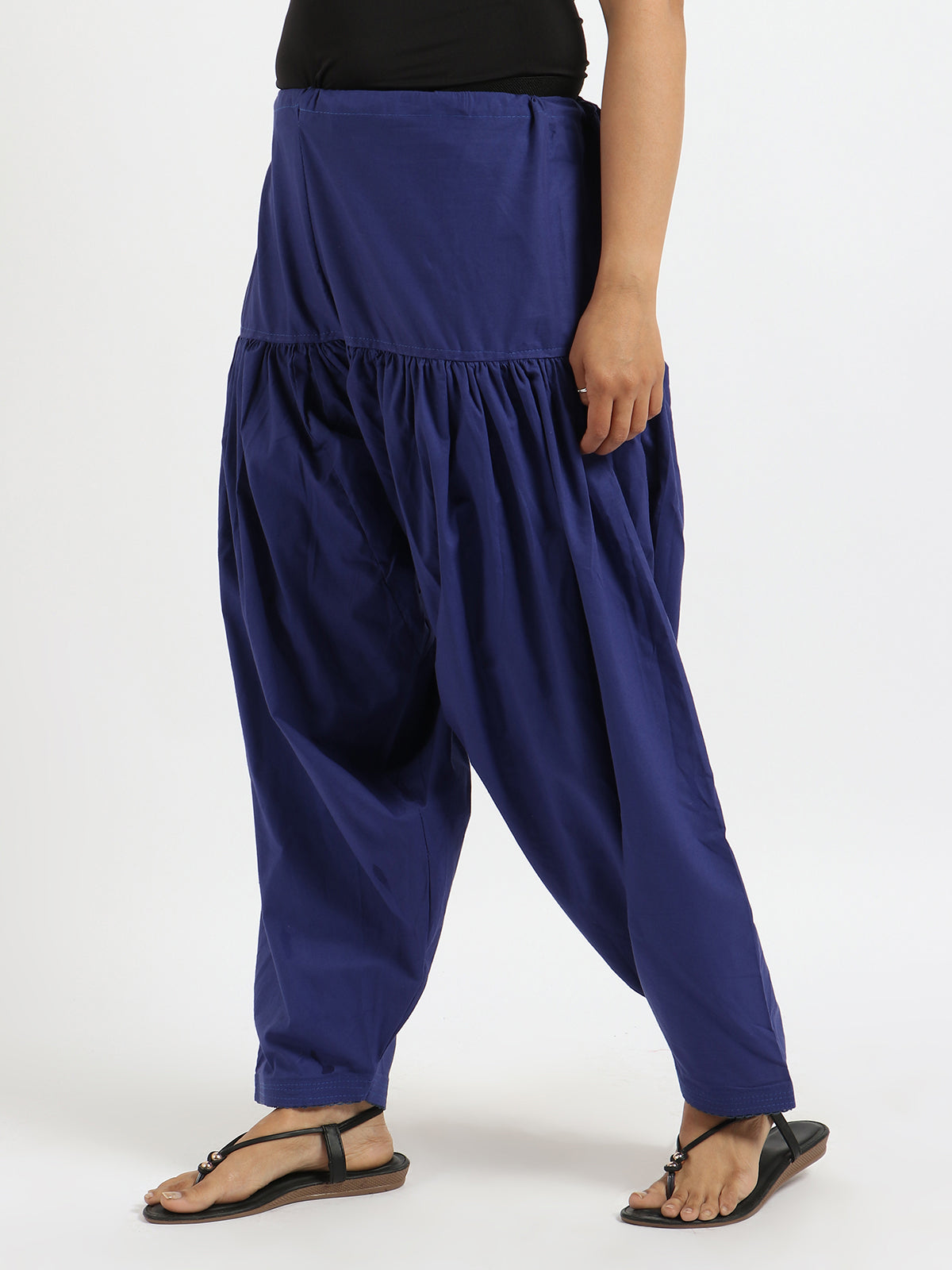 Pure Cotton Blue Patiala Salwar – Breathable & Lightweight