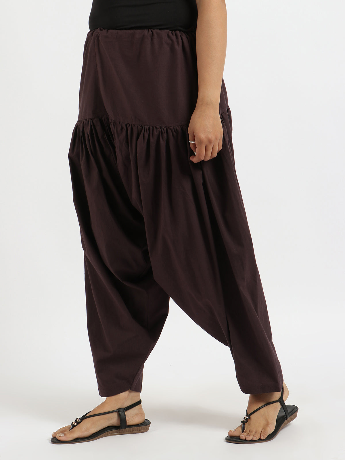 Pure Cotton Brown Patiala Salwar – Breathable & Lightweight