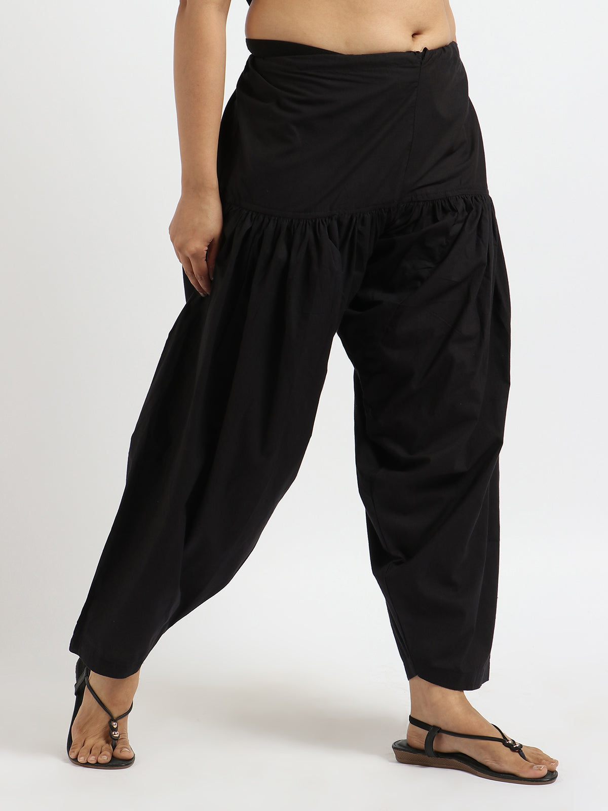 Pure Cotton Black Patiala Salwar – Breathable & Lightweight