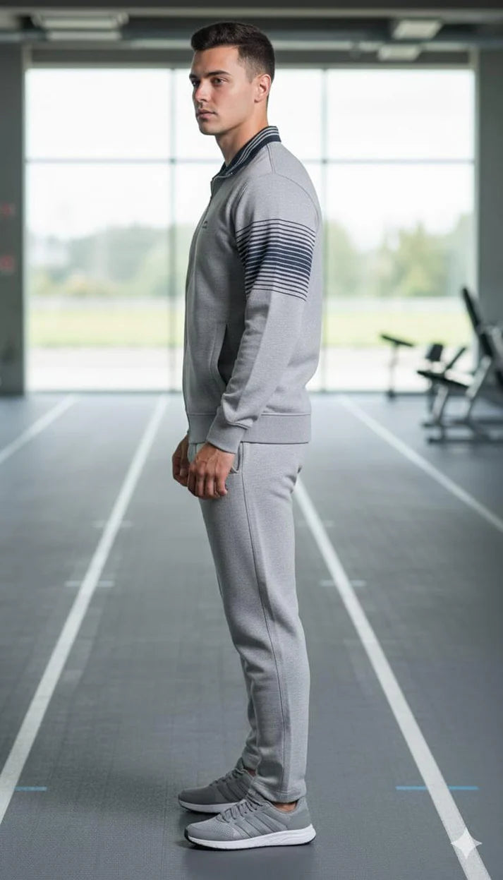 Shiv Naresh Men’s Winter Woollen Tracksuit | Premium Fleece-Lined Full-Zip Sports Jacket & Joggers | Warm Gym & Outdoor Activewear