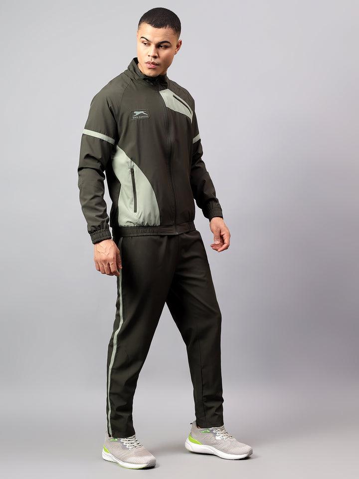 Shiv Naresh Men's Tracksuit|109M NS Spandex |D.GREY PISTA | M