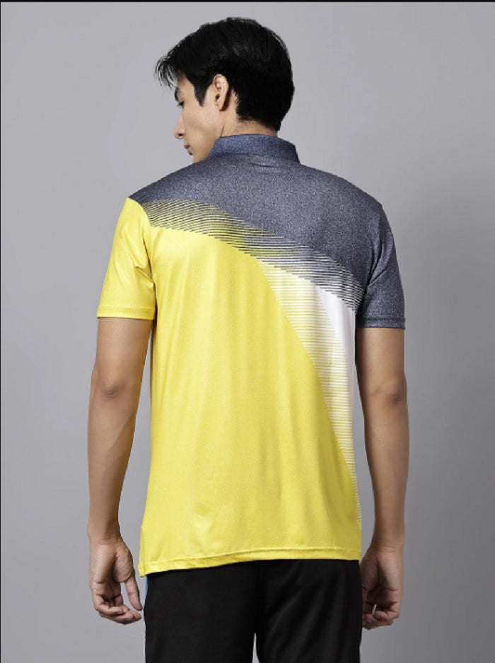 Shiv Nraesh Yellow|Dark Grey| Ultra Boost Polo-Smart Fit