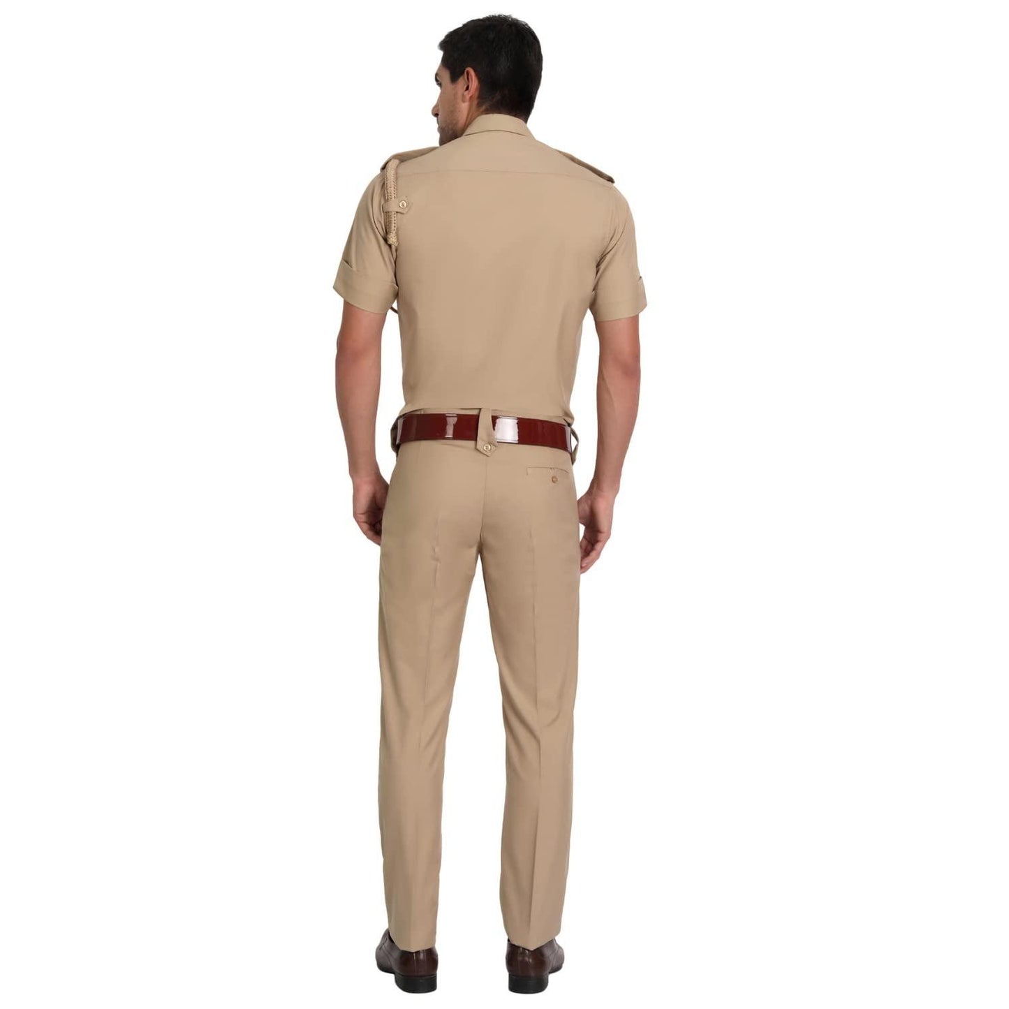 Singhania Police Khaki Half Sleeves Shirt and Trouser - Uniform/Vardi
