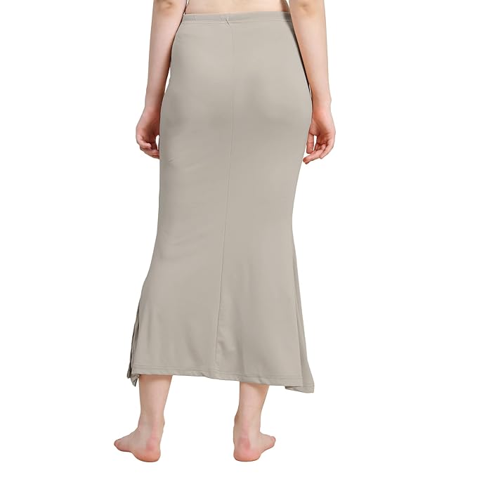 Apparels Saree Shapewear Light grey Color for Womens | Lycra Strechable Under Skirts Petticoat | Fish Cut for Everyday Comfort Wear