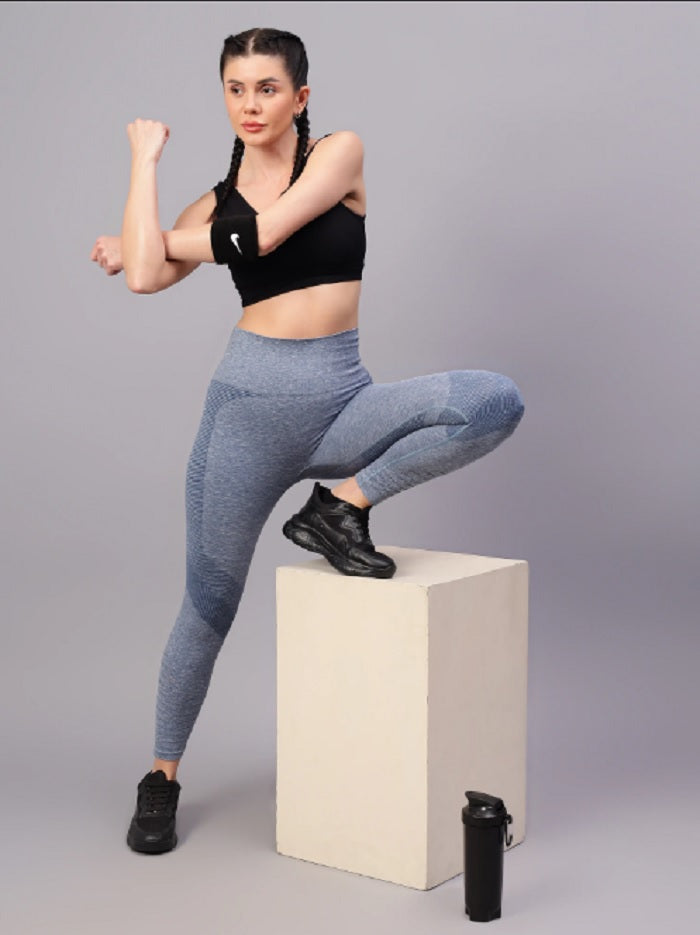 Shiv Naresh Navy Women's Power Stretch Leggings