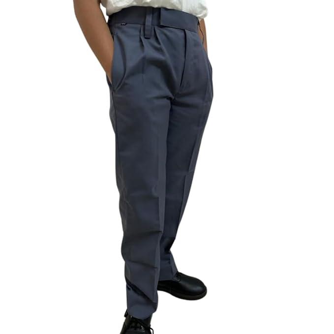 Trendzmy Full Pant - Elastic Waistband | Uniform Trousers for Boys and Girls Grey