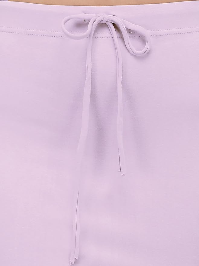 Apparels Saree Shapewear Lavender Color for Womens | Lycra Strechable Under Skirts Petticoat | Fish Cut for Everyday Comfort Wear