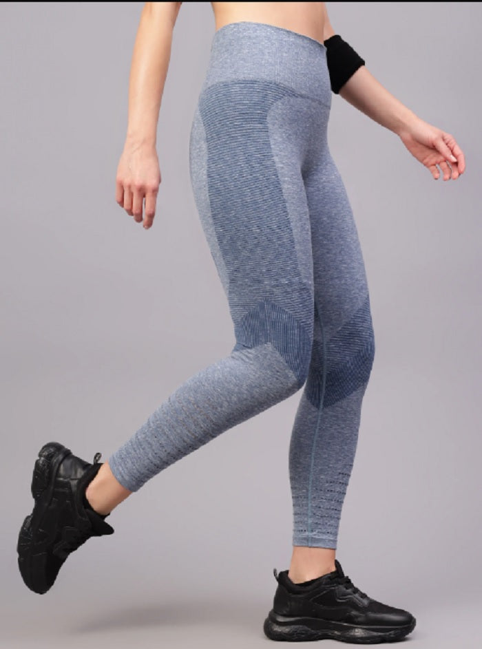 Shiv Naresh Navy Women's Power Stretch Leggings