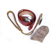 Police Lanyard/Police Leather Belt with Buckle/khaki Socks Default Title