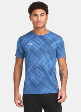 TYKA Men's Crush Jacquard Performance T-Shirt- Royal Blue Royal Blue