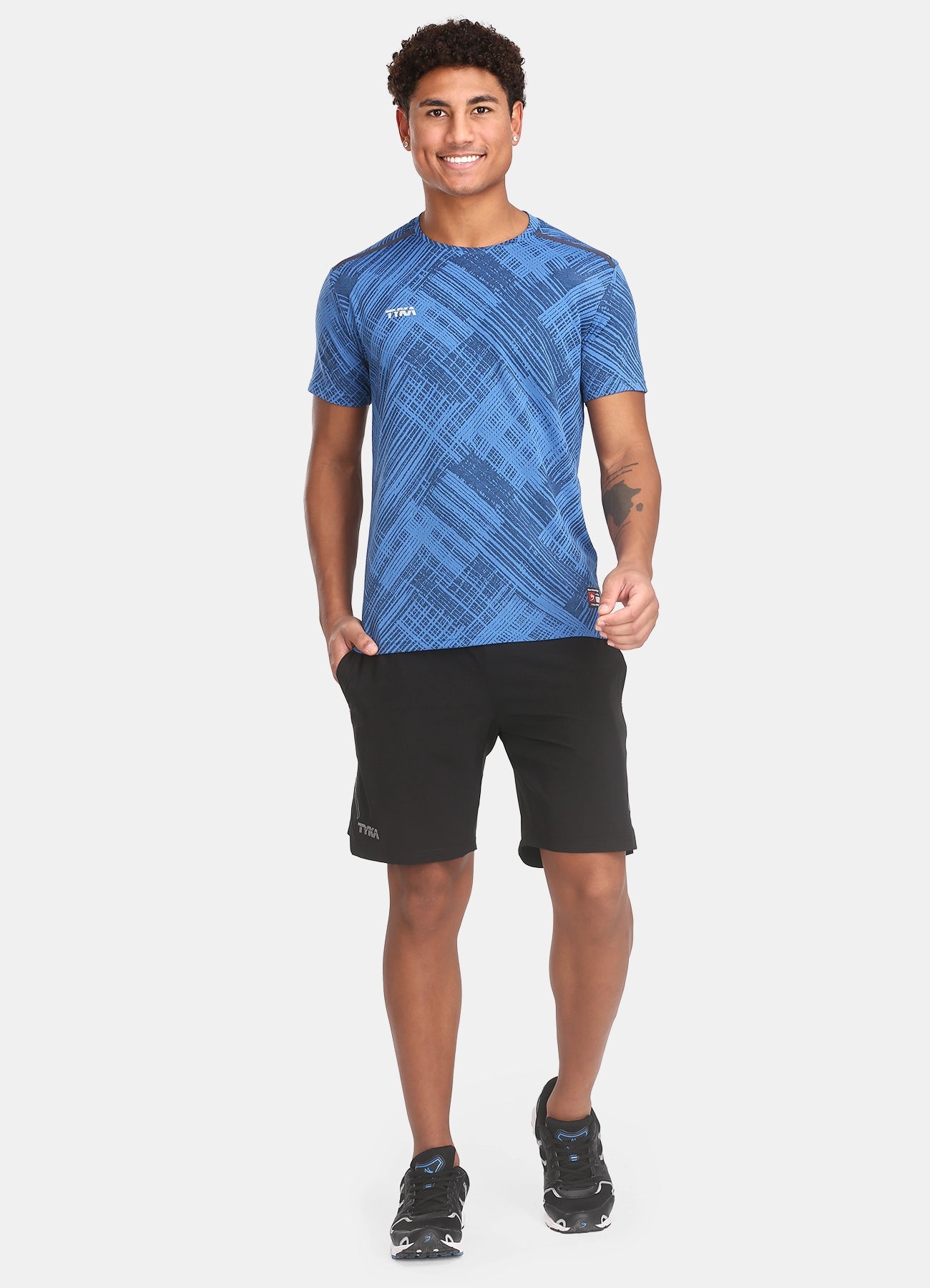 TYKA Men's Crush Jacquard Performance T-Shirt