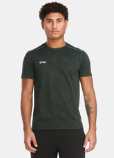 TYKA Men's Crush Jacquard Performance T-Shirt – Olive OLIVE