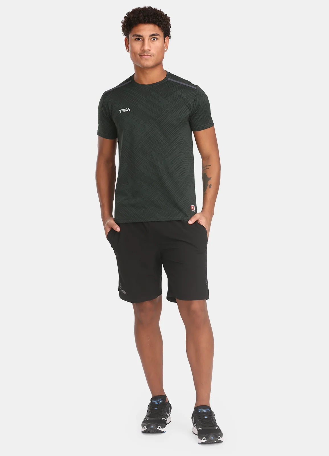 TYKA Men's Crush Jacquard Performance T-Shirt