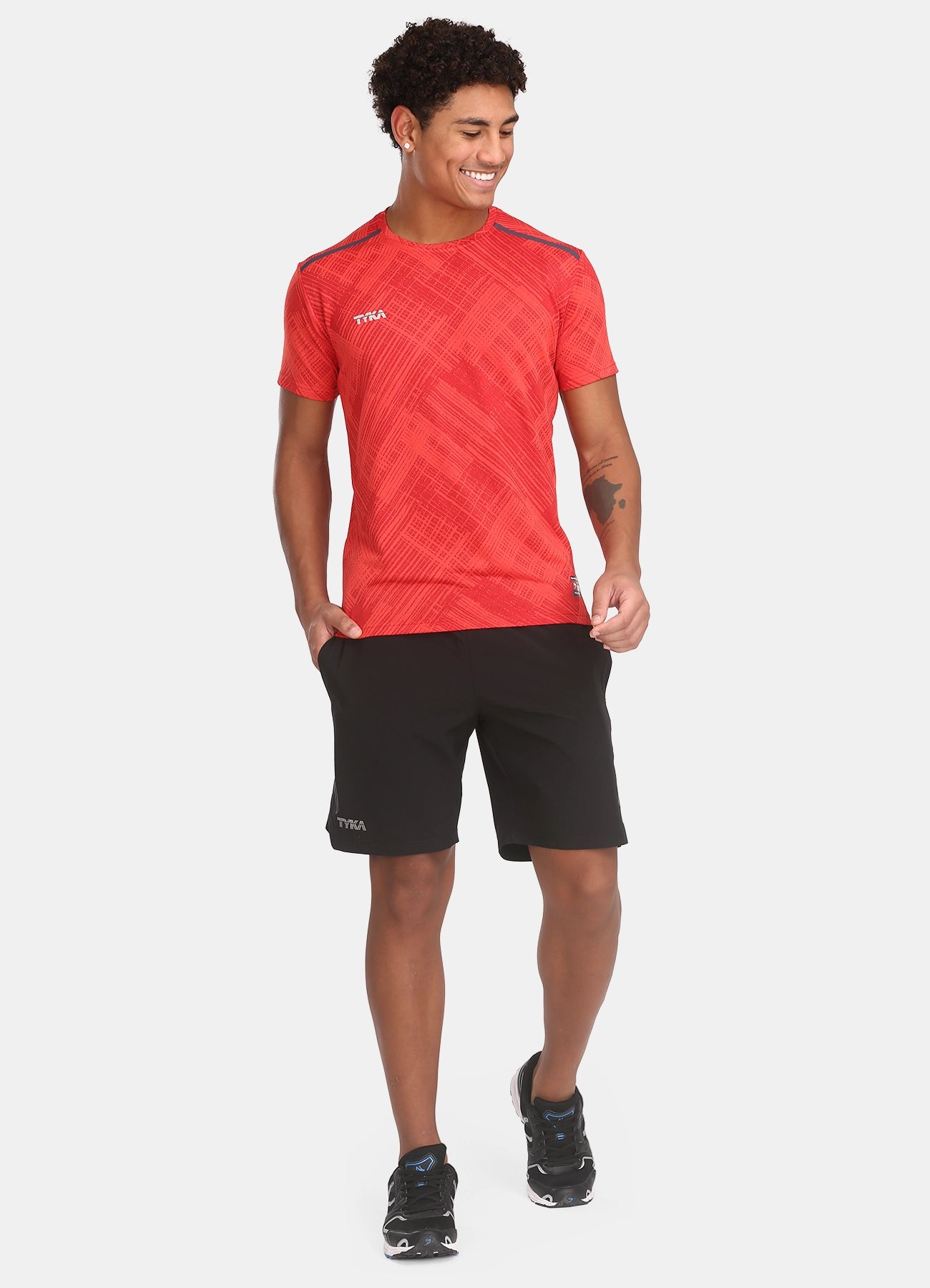 TYKA Men's Crush Jacquard Performance T-Shirt