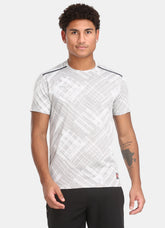 TYKA Men's Crush Jacquard Performance T-Shirt – White
