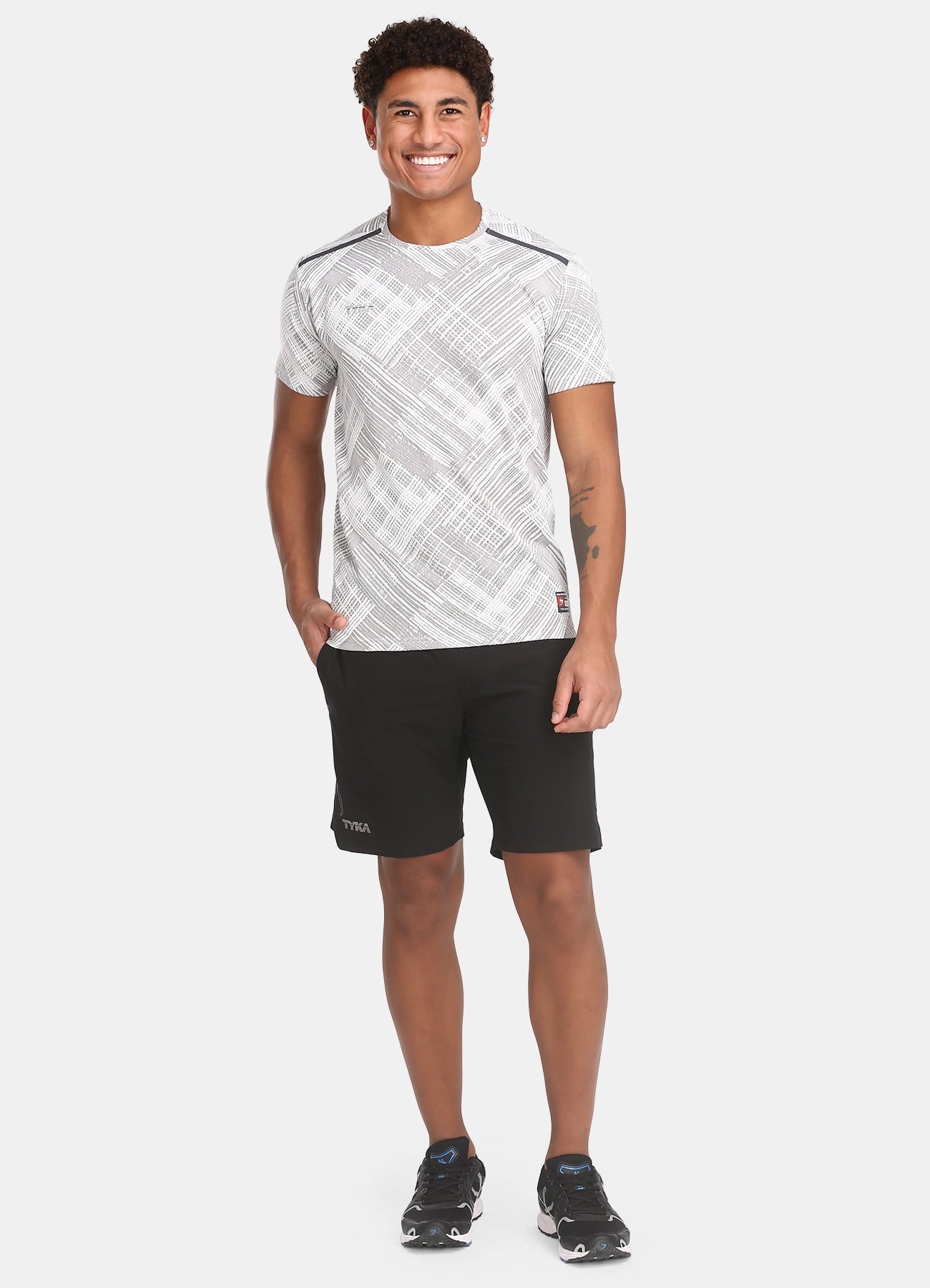 TYKA Men's Crush Jacquard Performance T-Shirt
