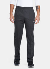 TYKA Premier Men’s Cricket Trouser – Flexible Knit Performance Track Pants Dark Grey