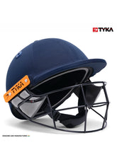 TYKA Atlas Junior Cricket Helmet with Steel Grill-High-Impact Protection & Comfort Navy