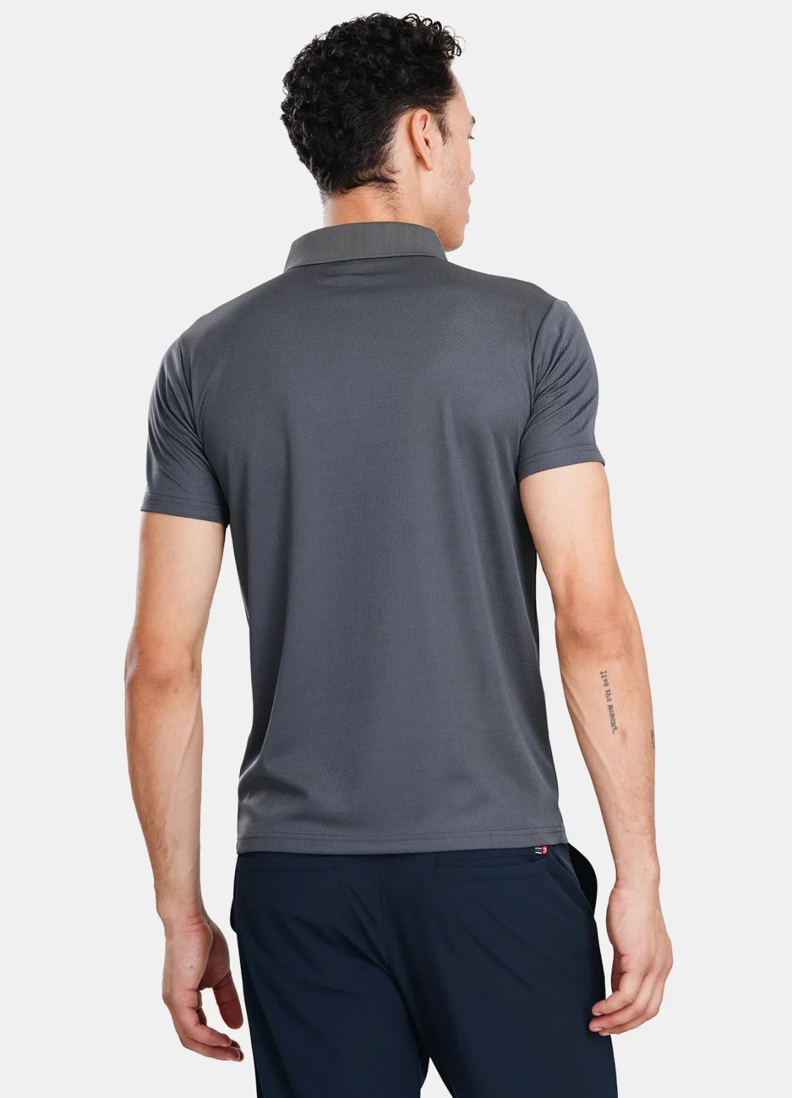TYKA DIGIT Men's Performance Polo T-Shirt | 4-Way Stretch Quick-Dry Sports Polo