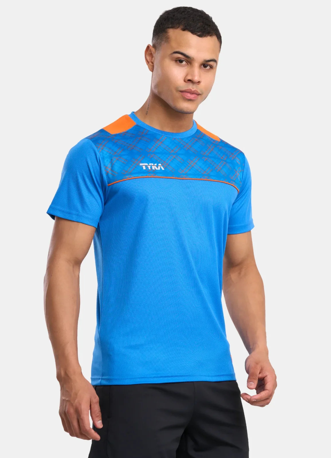 TYKA FORM Men's Performance Sports T-Shirt | Quick-Dry Sublimated Athletic Round Neck Tee