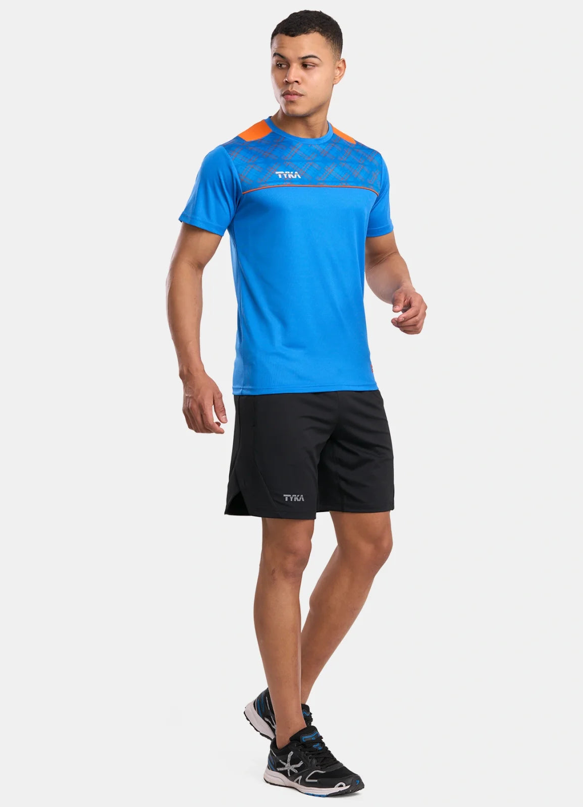TYKA FORM Men's Performance Sports T-Shirt | Quick-Dry Sublimated Athletic Round Neck Tee