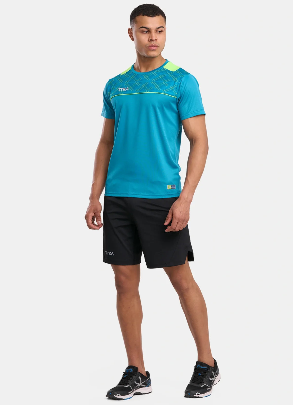 TYKA FORM Men's Performance Sports T-Shirt | Quick-Dry Sublimated Athletic Round Neck Tee