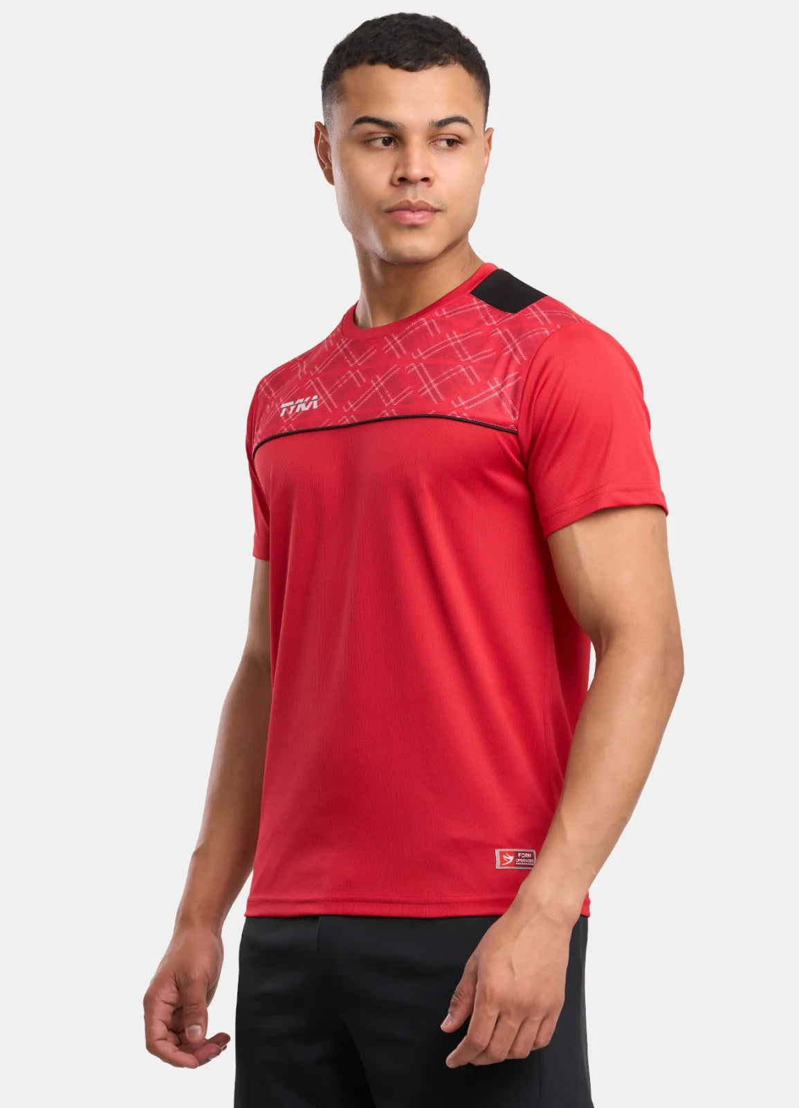 TYKA FORM Men's Performance Sports T-Shirt | Quick-Dry Sublimated Athletic Round Neck Tee