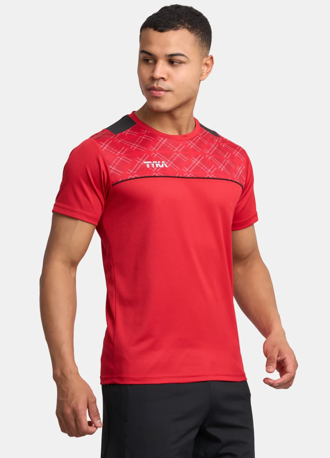 TYKA FORM Men's Performance Sports T-Shirt | Quick-Dry Sublimated Athletic Round Neck Tee