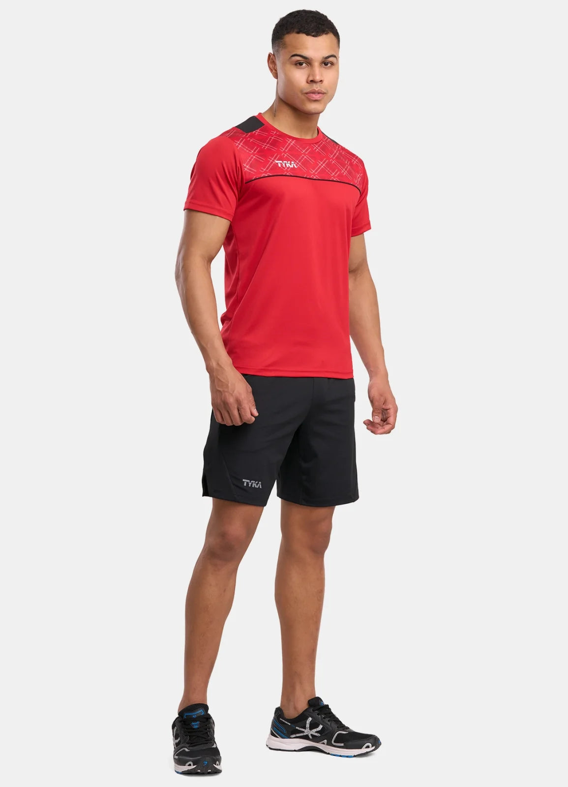 TYKA FORM Men's Performance Sports T-Shirt | Quick-Dry Sublimated Athletic Round Neck Tee