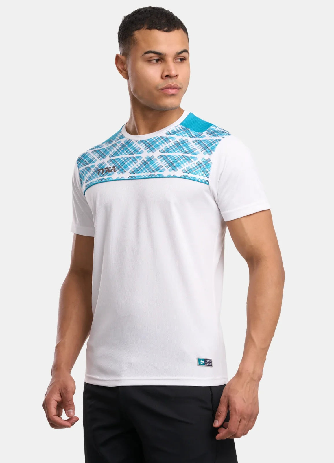 TYKA FORM Men's Performance Sports T-Shirt | Quick-Dry Sublimated Athletic Round Neck Tee