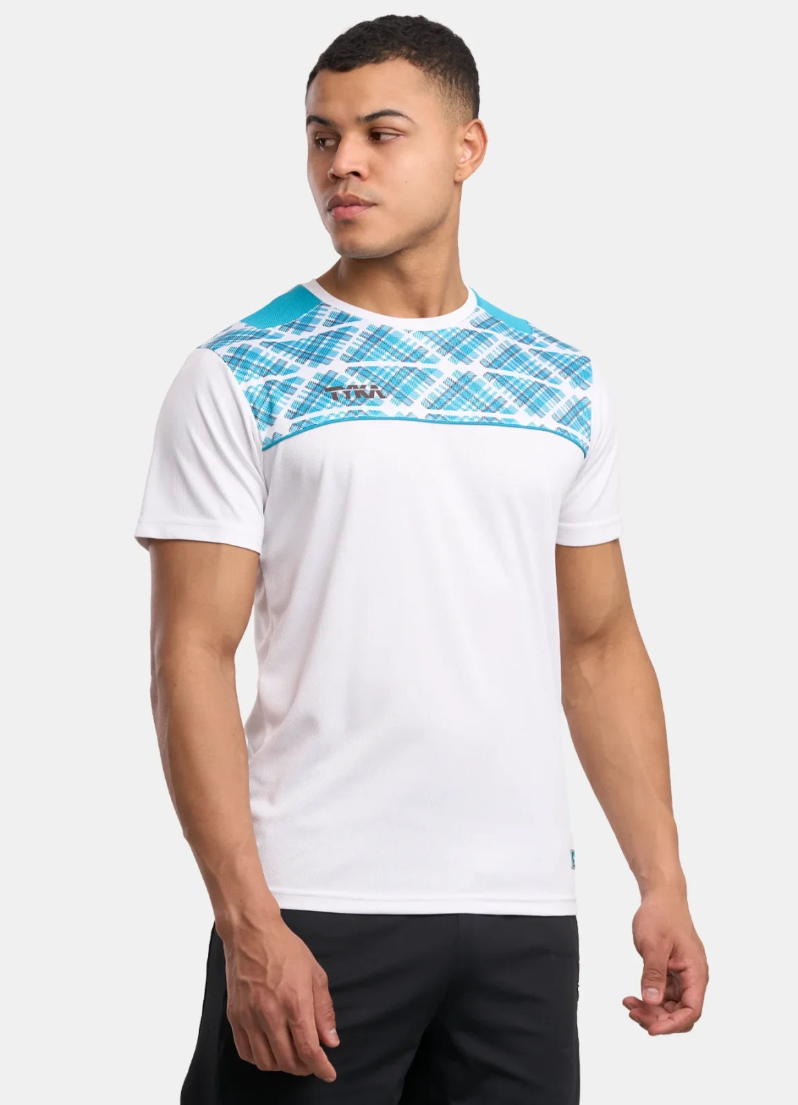 TYKA FORM Men's Performance Sports T-Shirt | Quick-Dry Sublimated Athletic Round Neck Tee