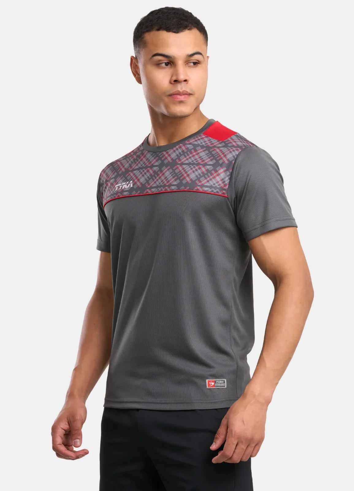 TYKA FORM Men's Performance Sports T-Shirt | Quick-Dry Sublimated Athletic Round Neck Tee