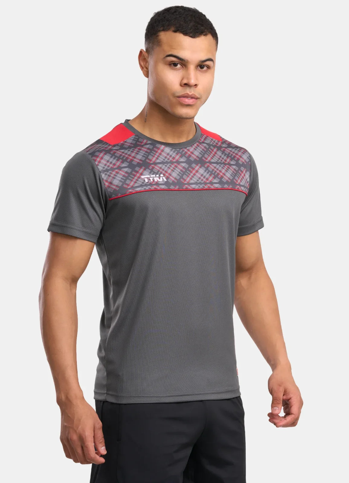 TYKA FORM Men's Performance Sports T-Shirt | Quick-Dry Sublimated Athletic Round Neck Tee