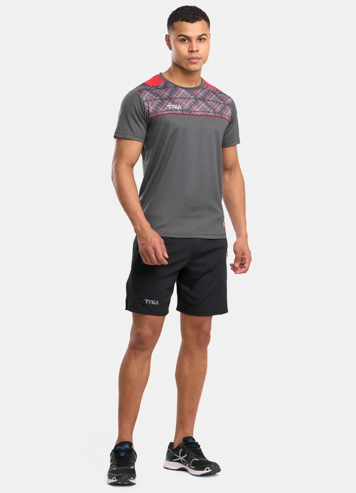 TYKA FORM Men's Performance Sports T-Shirt | Quick-Dry Sublimated Athletic Round Neck Tee