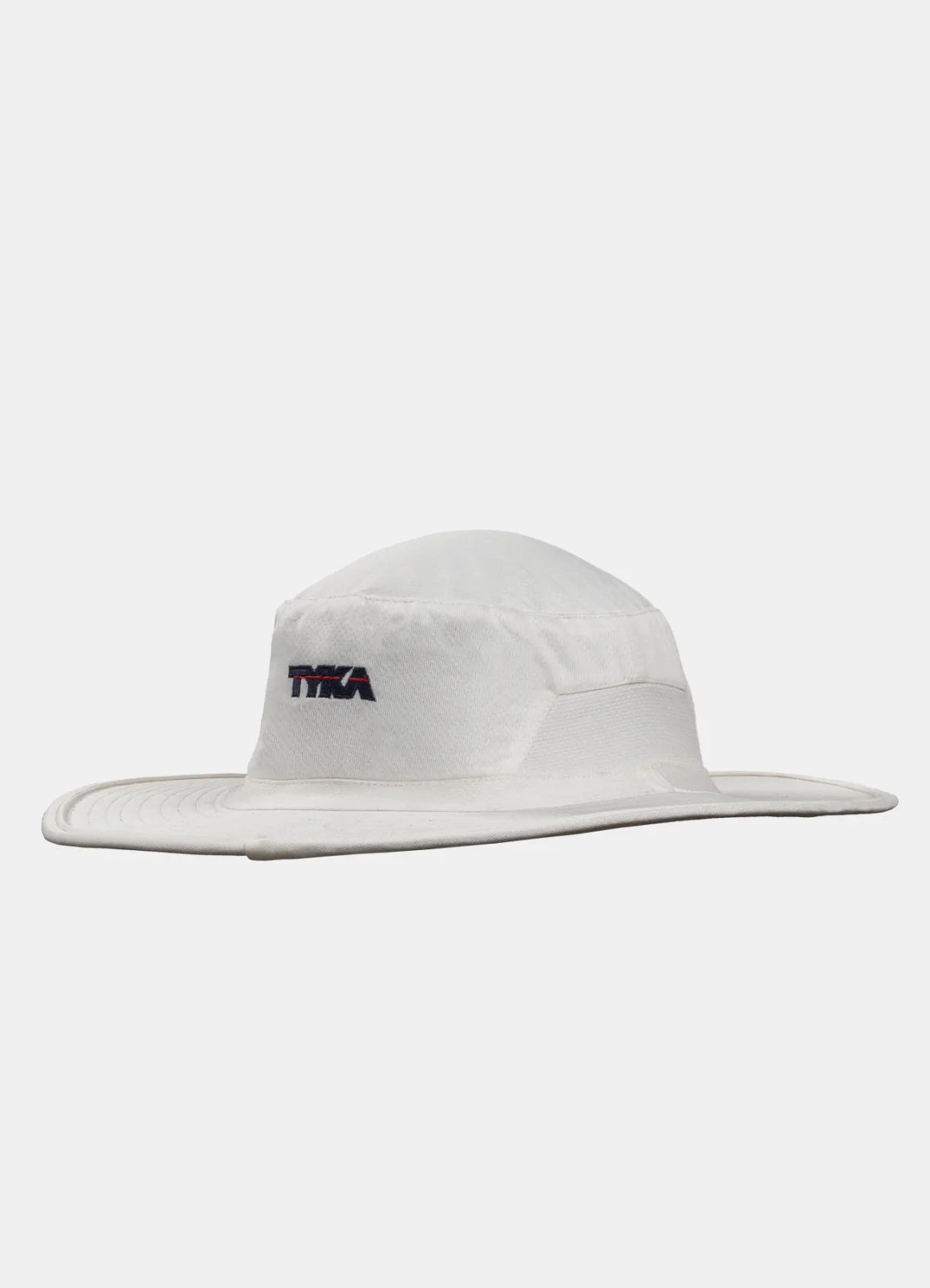 Blue Cricket Panama Hat | Wide Brim Sun Protection Bucket Hat White