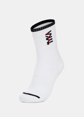 ULTIMATE CRICKET - GEL GRIP | EXTREME CUSHION-CREW SOCKS- PACK OF 3 White
