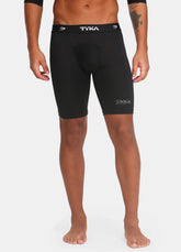 TYKA Men's Pro Performance Compression Shorts – Black Black