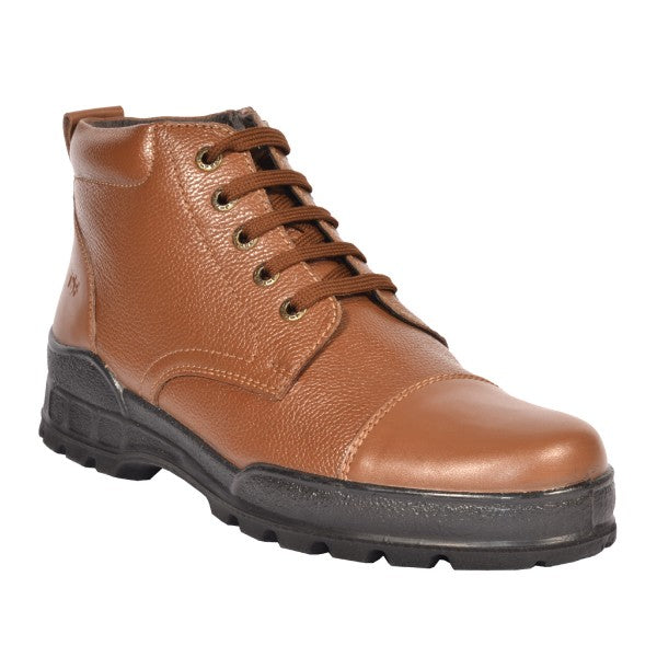 TSF Flexible & Comfort Uniform Police Boots with Zip (768-TAN)