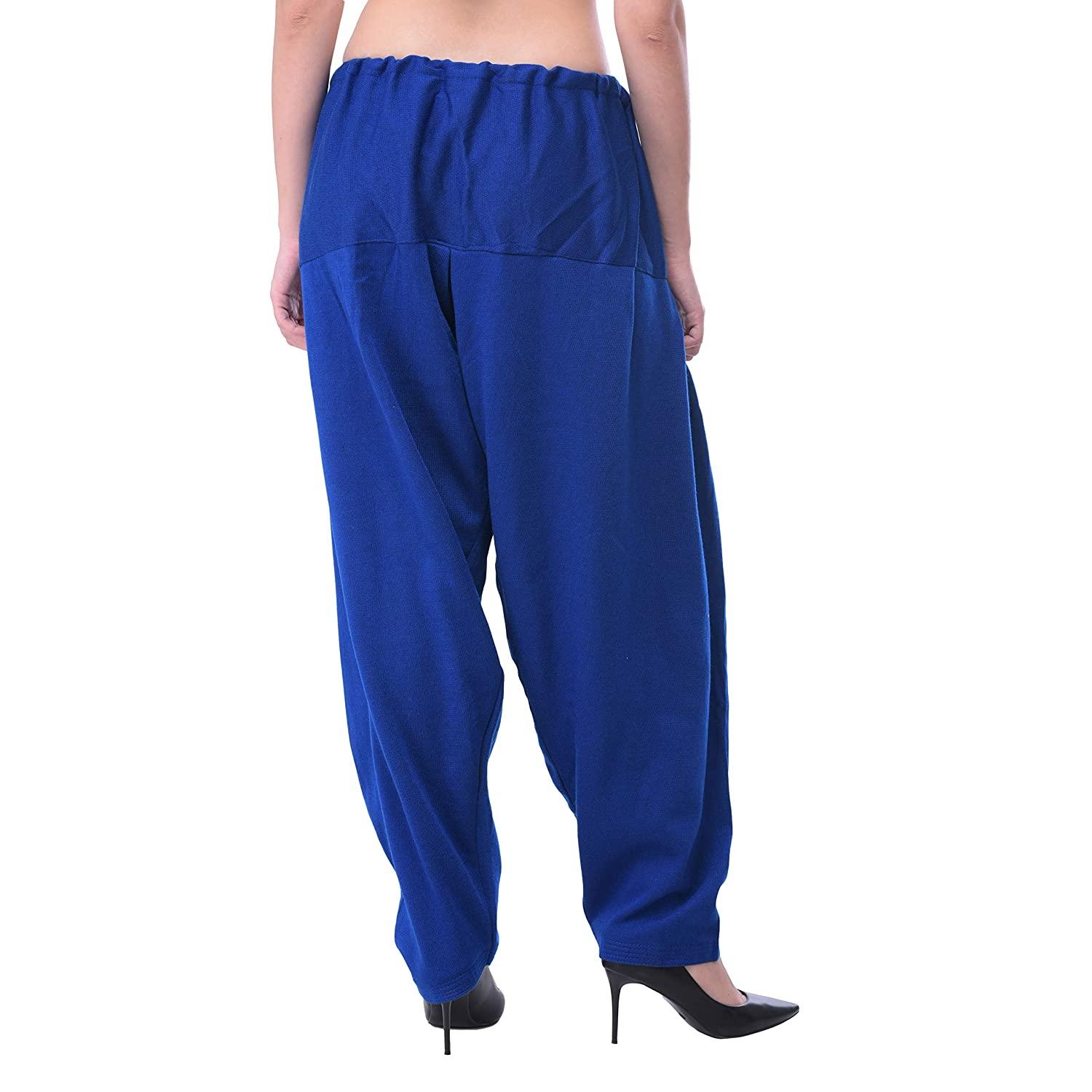 Wool Blend Solid Women Blue Salwar