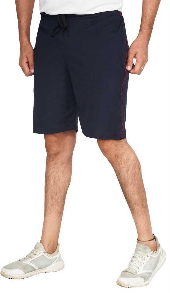 Solid Men Black Basic Shorts